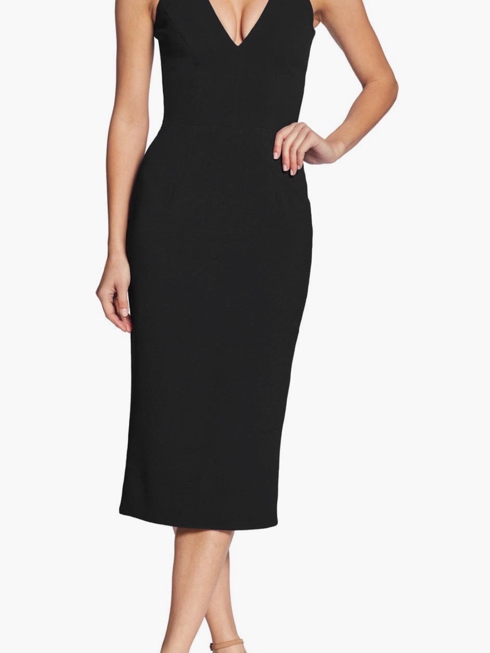 NWT Dress the Population Lyla Crepe Cocktail Dress
